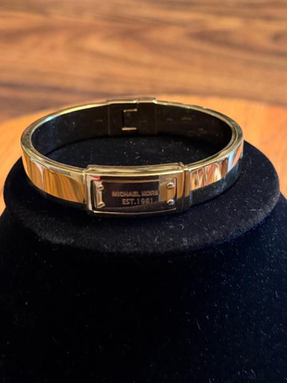 Michael Kors Gold Tone Bangle Bracelet Est. 1981